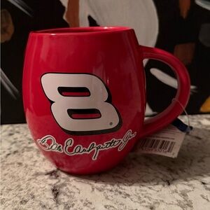 Dale Earnhardt Nascar Red Mug with Number 8 Design
